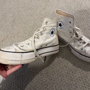 Converse Women's Cream High-Top Sneakers